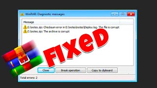 Winrar Error Fix  UPDATED [upl. by Docilla191]