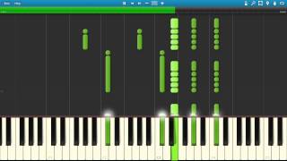 The A La Menthe Oceans 12 piano tutorial  synthesia [upl. by Panaggio]