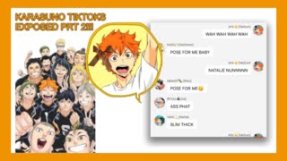 KARASUNO tiktoks exposed but its a DUMPSTER FIRE😃ReUpload  poly ships  haikyuu text🏐‼️ [upl. by Ahsika667]