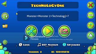 Geometry Dash 22TechNoLoGyOne ByMeAll Coins [upl. by Warford845]