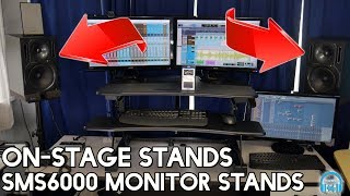 OnStage Stands SMS6000 Studio Monitor Stands  Assemble amp Review [upl. by Araccot]