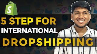 5 SIMPLE STEPS FOR STARTING INTERNATIONAL DROPSHIPPING  International Dropshipping in Hindi [upl. by Latrice373]