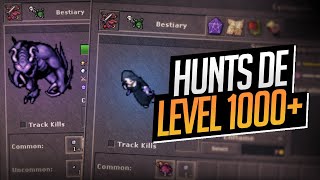 Loot e XP das hunts LEVEL 1000 [upl. by Sutit]