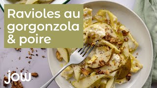 Recette des ravioles au gorgonzola amp poire [upl. by Goldarina]