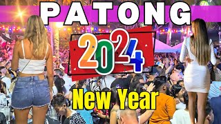 Thailand New Year Party 2024  Patong Phuket  Bangla Road Countdown [upl. by Ahtnamas]