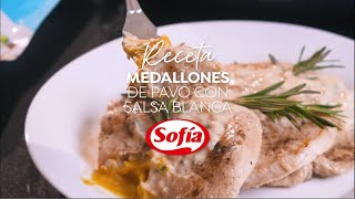 Medallones de pavo con salsa blanca 😋🍽 🦃 [upl. by Spiros]