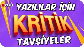 Yazılılarda YÜKSEK NOT Almak İçin Kritik Tavsiyeler  7Sınıflar [upl. by Cindy624]