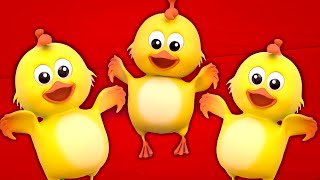 Learn to Count with Five Little Chickens Jumping On The Bed Nursery Rhyme for Kids [upl. by Naniac566]