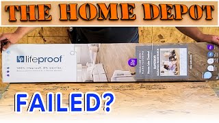 I Tested Home Depots Vinyl Plank  Is it REALLY Lifeproof [upl. by Euqinwahs]