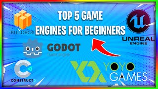 TOP 5 GAME ENGINES FOR BEGINNERS  How To Make Games No Coding [upl. by Harrad708]