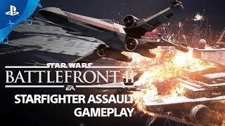 Star Wars Battlefront II  Starfighter Assault Gameplay Demo  PS4 [upl. by Mauro]