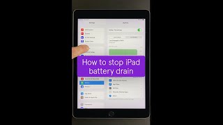 Stop your iPad battery from draining fast shorts [upl. by Ynot]