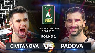 Civitanova vs Padova  Italian Volleyball SuperLega 20242025 [upl. by Zelde]