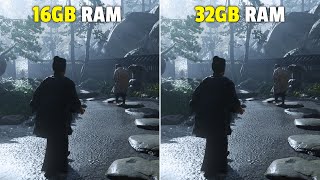 Ghost of Tsushima  16GB RAM vs 32GB RAM  Comparison Test [upl. by Florry148]