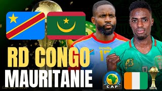 🔴LIVE  RD CONGO  MAURITANIE  ELIMINATOIRES CAN 2023  3e JOURNÉE GROUPE I [upl. by Atteinotna14]