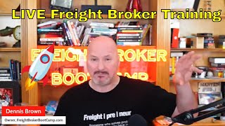 Freight Broker Training LIVE Building a 100M Freight Broker Business [upl. by Ahsinek7]