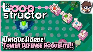 Unique Train Building Tower Defense Roguelite  Lets Try Loopstructor [upl. by Yance]