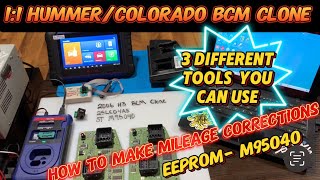 11 Hummer Colorado BCM Clone EZP2023 Autel Im508 Xp400 pro mileage correction eeprom m95040 [upl. by Delamare800]