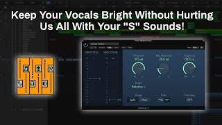 How To Use The DeEsser 2 Plugin Logic Pro X  Removing Unwanted quotSquot Sounds From Your Vocal [upl. by Enisaj]