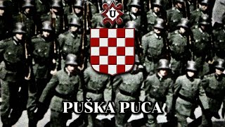 Puška puca Himna Ustaša  Tekst pjesme [upl. by Publus]