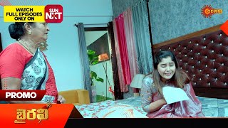 Bhairavi  Promo  11 Oct 2024  Telugu Serial  Gemini TV [upl. by Otes]