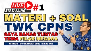 BAHAS TUNTAS TWK PILAR NEGARA  LATIHAN SOAL [upl. by Ferrand]