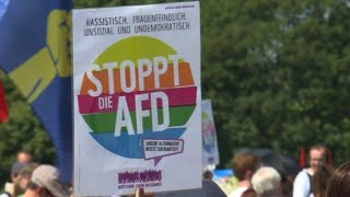 AntiAfD protesters demonstrate in Berlin [upl. by Akiner]