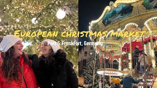 Travel Vlog  European Christmas Market Part 5 Frankfurt Germany [upl. by Wake]