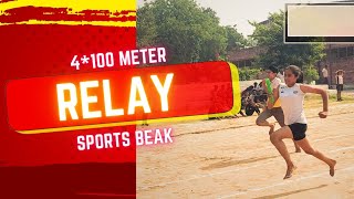 Boys Vs Girls 4100m Relay Race at Rajiv Gandhi Khel Stedium by Yuva Club KosliSportsBeak [upl. by Saravat710]