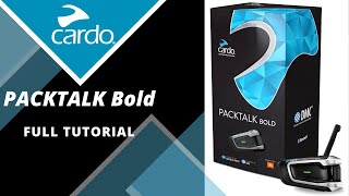 Cardo PACKTALK Bold Complete Tutorial [upl. by Haimaj]