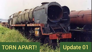 TORN APART Scrapped steam engine gets taken apart and saved SPECIAL UPDATE 01 [upl. by Ahsets]