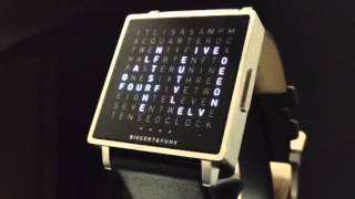 Qlocktwo by Biegert and Funk  Time in Words [upl. by Soma775]