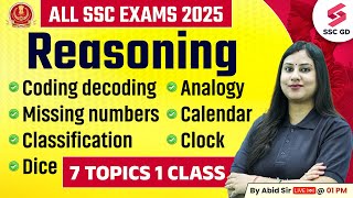 Reasoning for SSC Exams 2025  SSC Reasoning Important Topics  By Ritika Maam [upl. by Suhpesoj143]