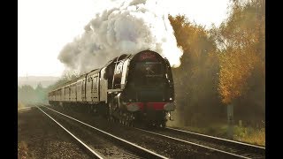 1000th Youtube Video  LMS Pacific No 46233 Duchess of Sutherland at Swinton  17th Nov 2018 [upl. by Pinsky]