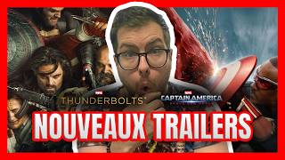 RÉACTION aux nouveaux TRAILERS MARVEL Thunderbolts  Captain America 4  Brave New World [upl. by Nilerual837]