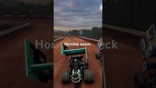 Horrible 410 sprint car crash crash sh ￼￼ [upl. by Esoranna]