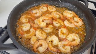 🍤 👌Knoblauch Garnelen Rezept Wie man Shrimps in 5 Minuten köstlich macht ASMR [upl. by Pals]