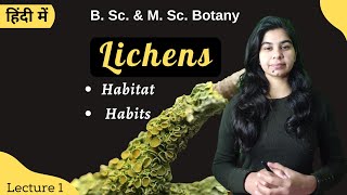 Lichens  Introduction  in Hindi  Botany  B Sc amp M Sc [upl. by Warga550]