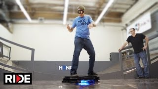 Tony Hawk Rides Worlds First Real Hoverboard  Hendo Hover [upl. by Ytiak656]