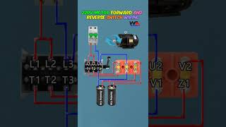 220V Motor Forward and Reverse Switch Wiring motorwiring motorconnection motor [upl. by Ecinna]