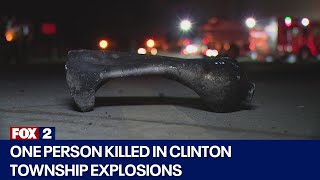 Nitrous oxide butane were illegally stored in Clinton Township building that exploded [upl. by Atsyrk]