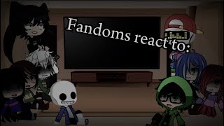 Fandoms react to FNF Gacha club Eng Week 2 [upl. by Simetra]