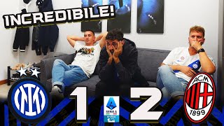 DERBY PERSO E ORA INTER 12 MILAN  LIVE REACTION TIFOSI INTERISTI  SERIE A 2425  GOL [upl. by Edwina]