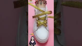 New style ways to tie your shoe laces shorts shoeslacestyles [upl. by Bowden]