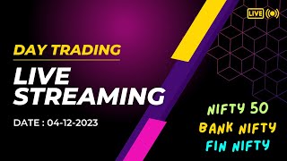 04 December Live Trading Live Intraday Trading Today Bank Nifty option trading live Nifty 50 [upl. by Linzer174]