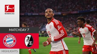 FC Bayern München  SC Freiburg 30  Highlights  Matchday 7 – Bundesliga 202223 [upl. by Yaner822]