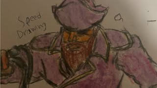 Awful Captain Beard Jr Speed drawing [upl. by Otrebide]