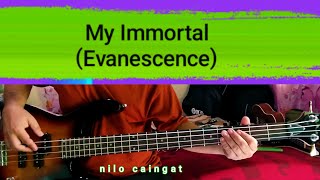 My Immortal Evanescence bass cover song [upl. by Ibbor]