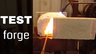 Test Forge Testing Homemade Refractory for Forge [upl. by Breed]