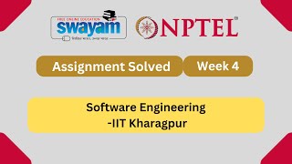 Software Engineering Week 4  NPTEL ANSWERS  MYSWAYAM  nptel nptel2024 myswayam [upl. by Ymer]